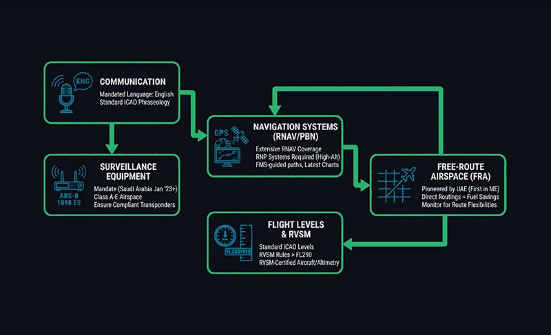 Gulf Airspace and Navigation Requirements